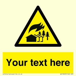 Custom Warning: Large scale fire zone